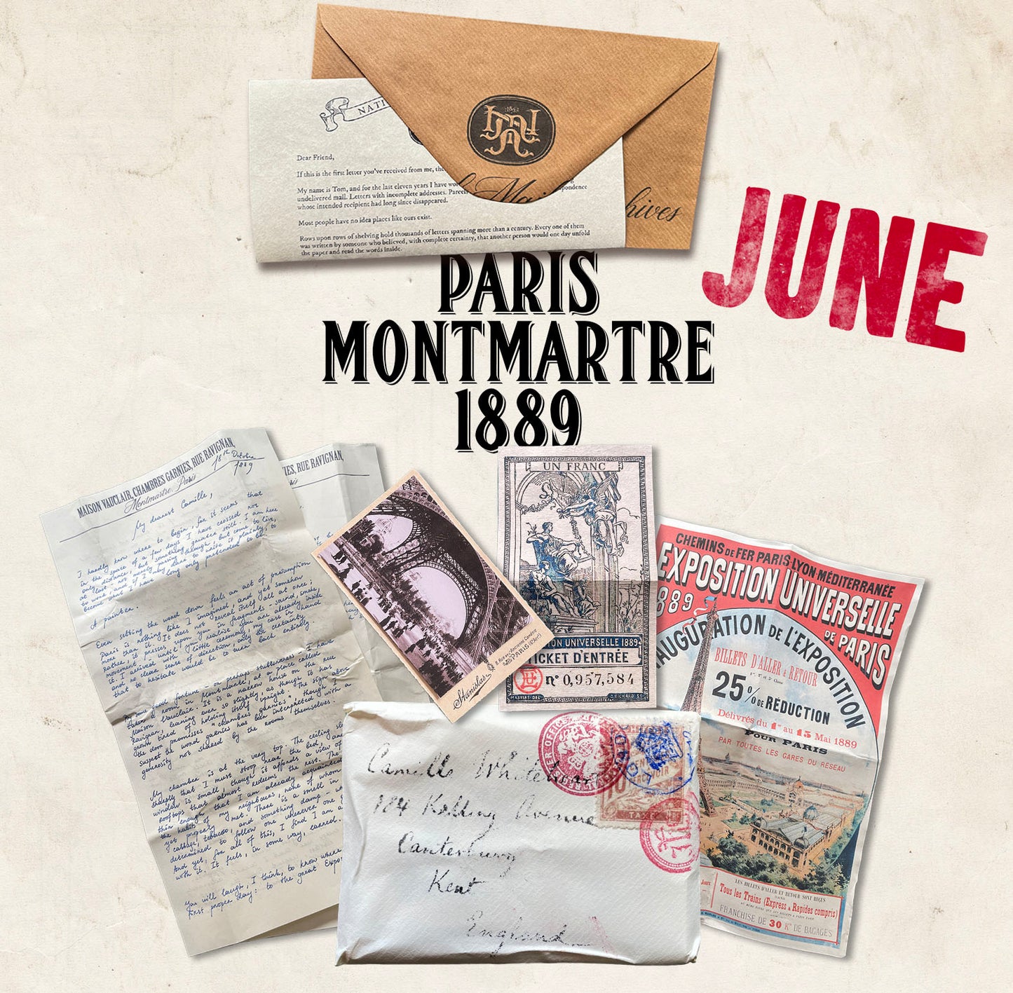 Monthly Postal Club of Vintage Letters and Ephemera