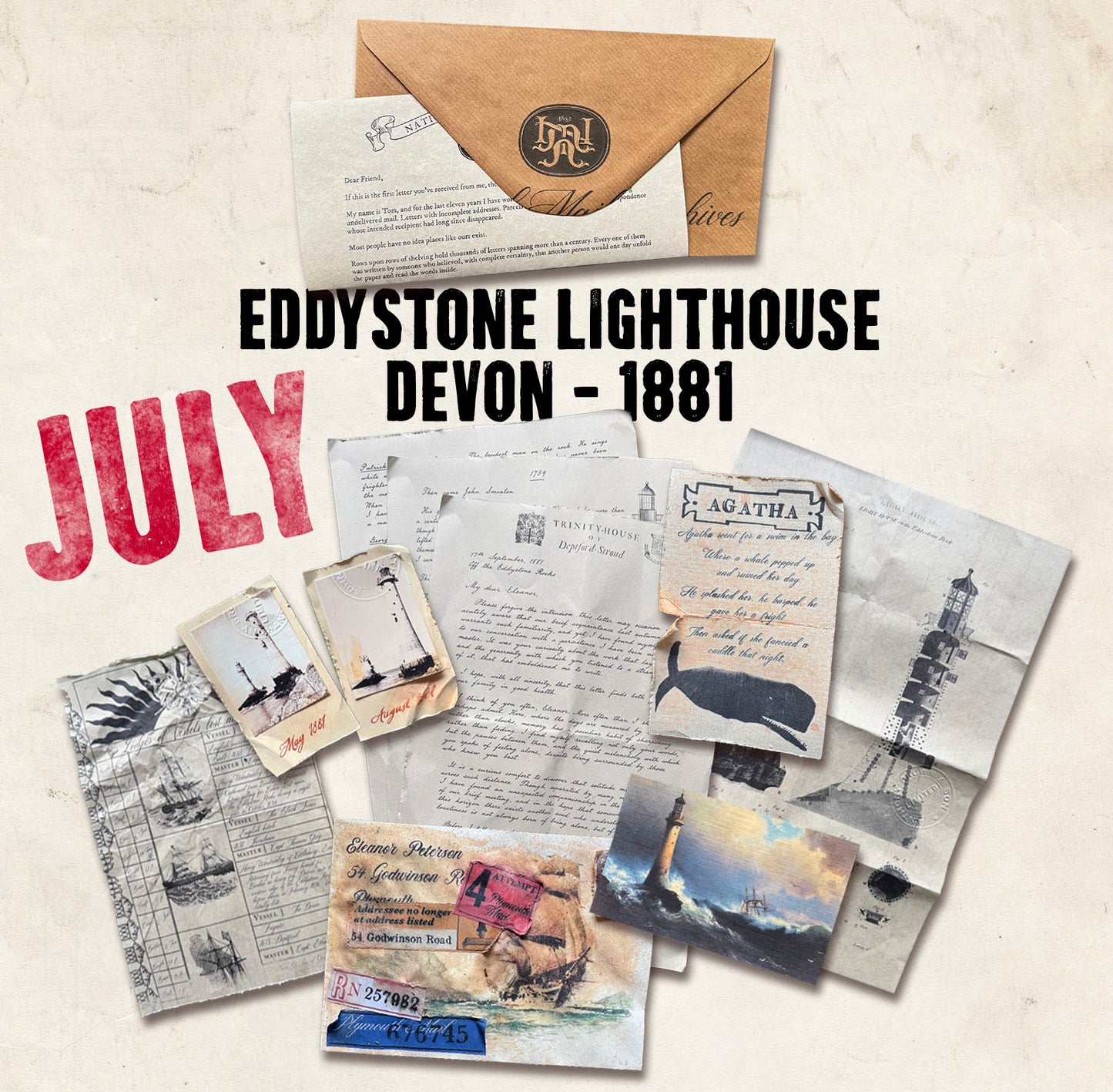 Monthly Postal Club of Vintage Letters and Ephemera